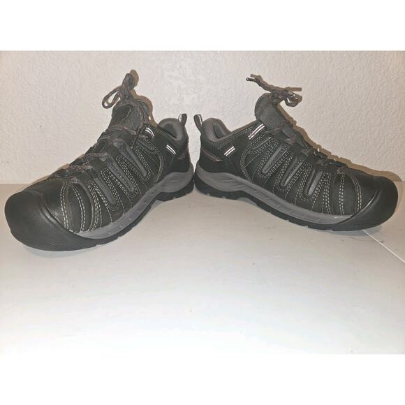 New! Keen Utility Flint 2 II Low Steel Toe Work Shoe Gray Pink Women Sz 8.5W - Picture 4 of 9